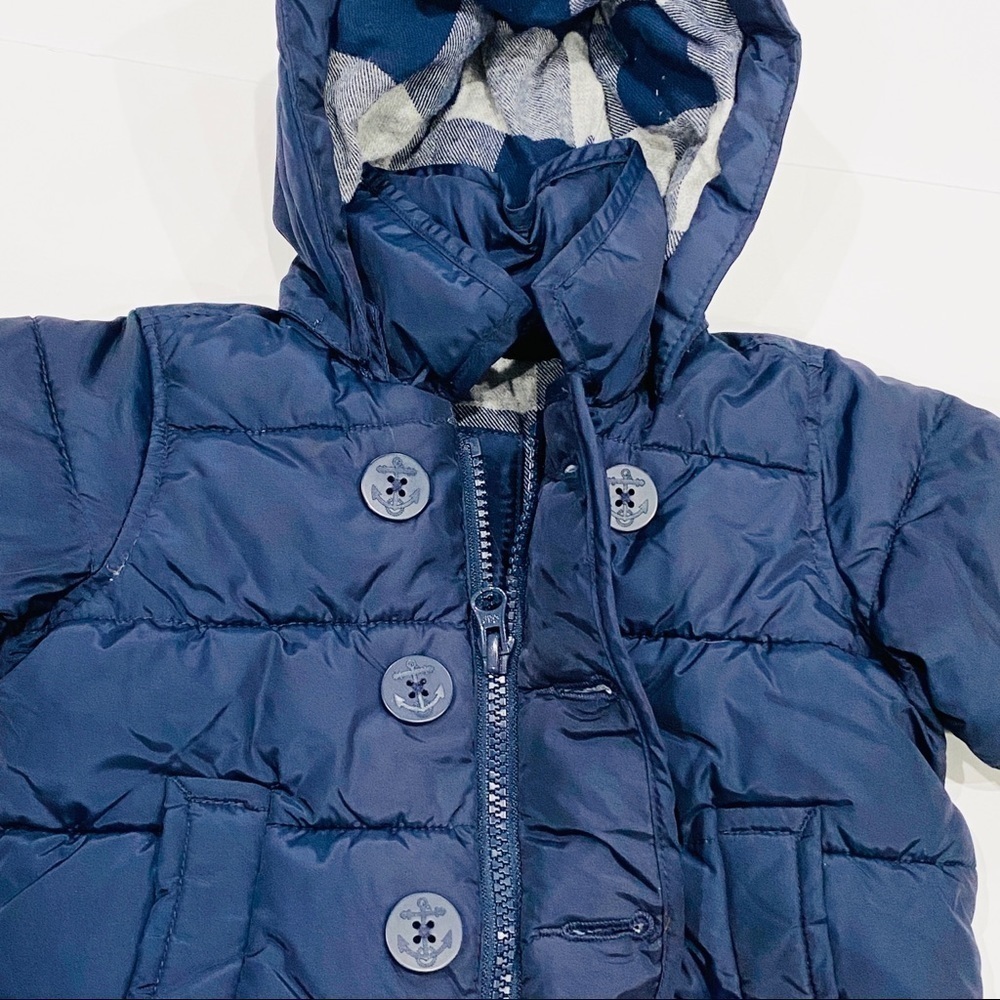 babyGap Infant Winter Puffer Coat Button Zip - Picture 6 of 6